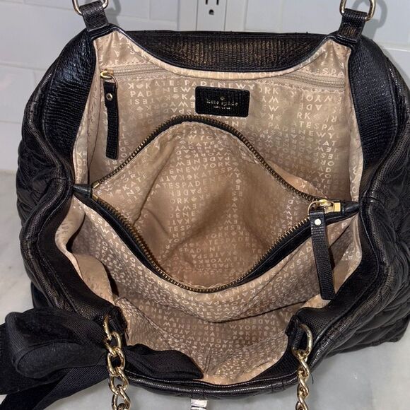 Kate Spade Bag Purse Handbag Leather Quilted Astor Satchel Shoulder Bag - Picture 16 of 16